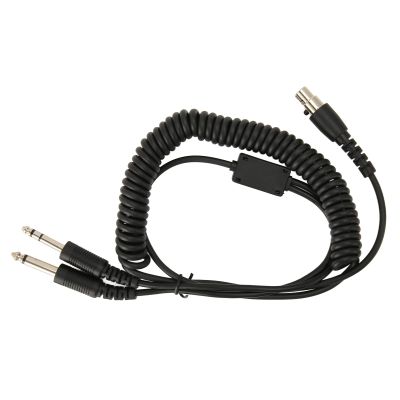 Aviation Headset Adapter Cable, Mini XLR 5 Pin Plug to GA Dual Plugs, Converts to Dual GA PJ055 PJ068, Portable and Compact, Material, Suitable for ASA