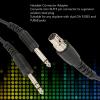 Aviation Headset Adapter Cable, Mini XLR 5 Pin Plug to GA Dual Plugs, Converts to Dual GA PJ055 PJ068, Portable and Compact, Material, Suitable for ASA view 2