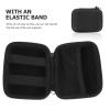 OSALADI Portable Earphone Storage Bag Data Cable Organizer Case for Travel Lightweight Zipper Earphone Holder Compact Design for Headphones and Accessories Shape view 3