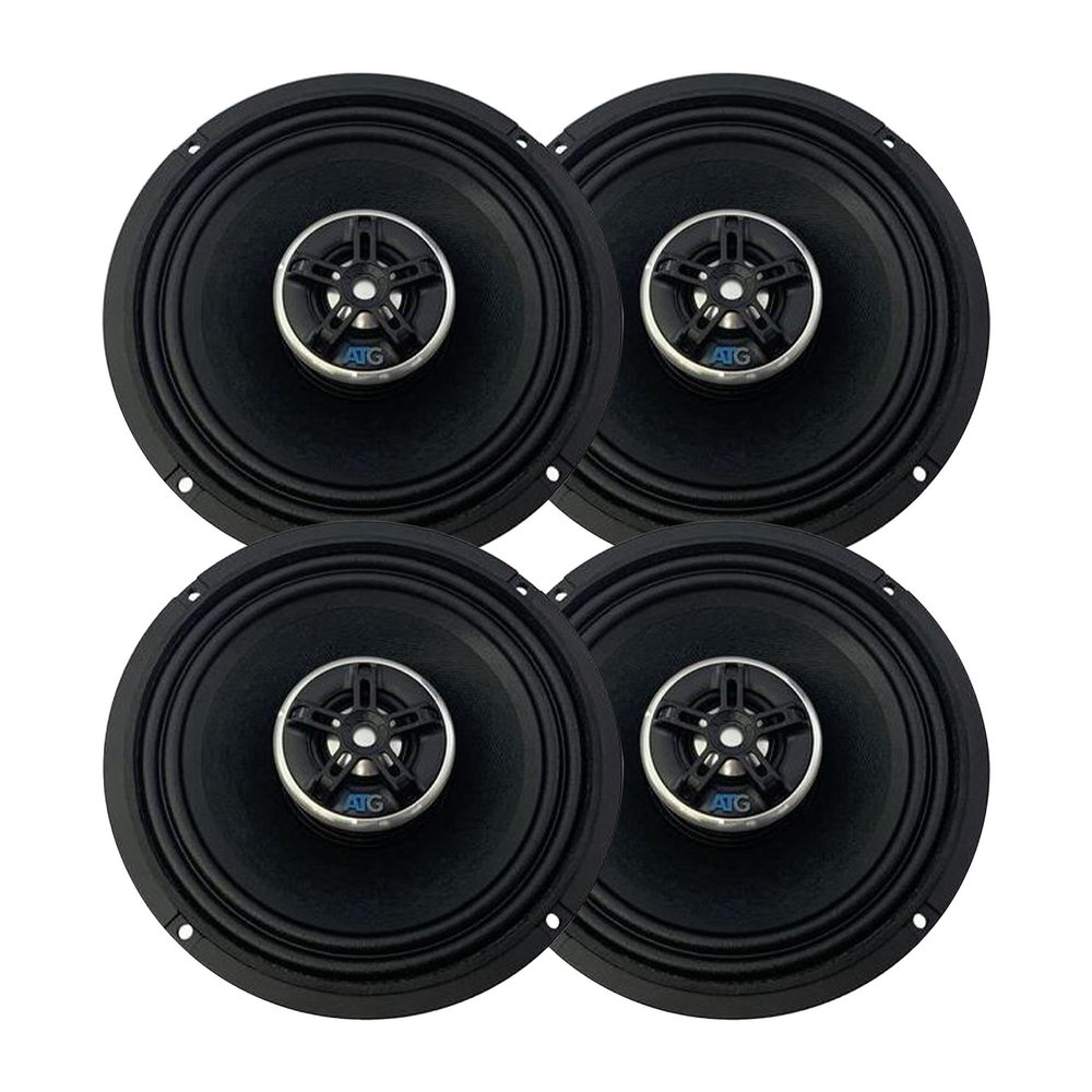 ATG Audio Moto Series Bundle - Two Pairs of 6.5 Compact and Rugged Motorcycle Speaker