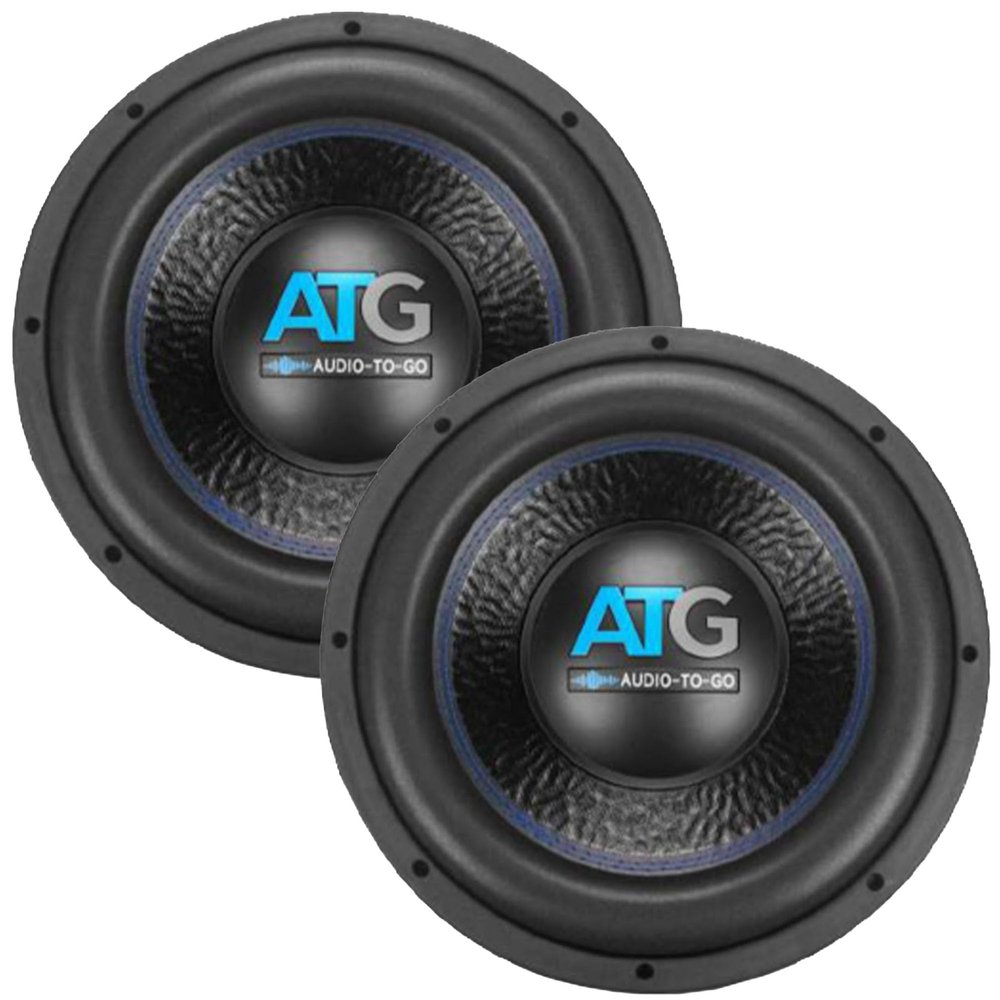 ATG Audio 12 inch 2.5" 4-Layer Aluminum 4 DVC 2 woofer Bundle