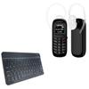 BoxWave Keyboard Compatible with Sudroid Mini BM70 - SlimKeys Bluetooth Keyboard, Portable Thin with Chiclet-Style Keys - Jet Black view 1