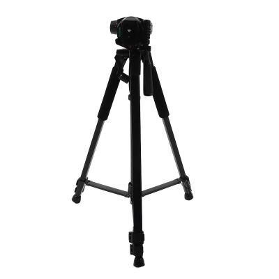 Aluminum Alloy Tripod Stand for Cell Phones and Cameras, Extendable and Lightweight, Portable for Live Streaming, Vlogging, Recording, Black