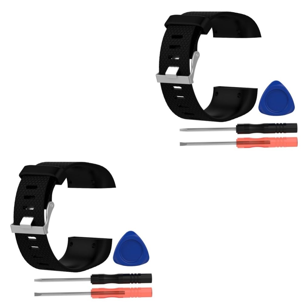 Amosfun 2pcs Band Replacement TPE Wristband Loop for Large Fashion Watch Strap Band for Accessories