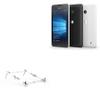 BoxWave Stand and Mount Compatible with Microsoft Lumia 550 - Pocket Aluminum Stand 3-in-1, Portable Multi Angle Viewing Riser - Metallic Silver view 1