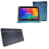 BoxWave Keyboard Compatible with Linsay F10IPCMF (10.1 in) - SlimKeys Bluetooth Keyboard, Portable Thin with Chiclet-Style Keys - Jet Black view 1