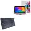 BoxWave Keyboard Compatible with Linsay F10IPRAIN (10.1 in) - SlimKeys Bluetooth Keyboard, Portable Thin with Chiclet-Style Keys - Jet Black view 1