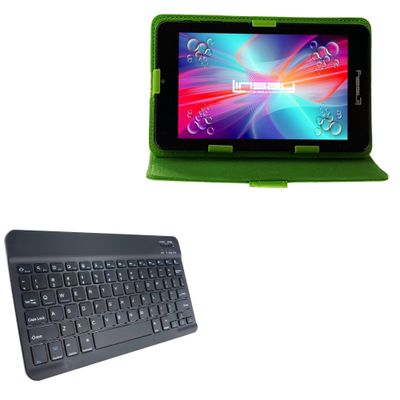 BoxWave Keyboard Compatible with Linsay F7XIPSCG (7 in) - SlimKeys Bluetooth Keyboard, Portable Thin with Chiclet-Style Keys - Jet Black