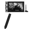BoxWave Stylus Pouch Compatible with Artisul SP1603 - Stylus PortaPouch, Pen Stylii Holder Carrier Portable Self-Adhesive - Jet Black view 1