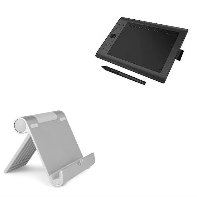 BoxWave Stand and Mount Compatible with Gaomon M106K - VersaView Aluminum Stand, Portable, Multi Angle Viewing Sturdy