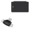 BoxWave Smart Gadget Compatible with Gaomon M1220 - AllReader SD Card Reader, microSD Card Reader SD Compact USB - Jet Black view 1