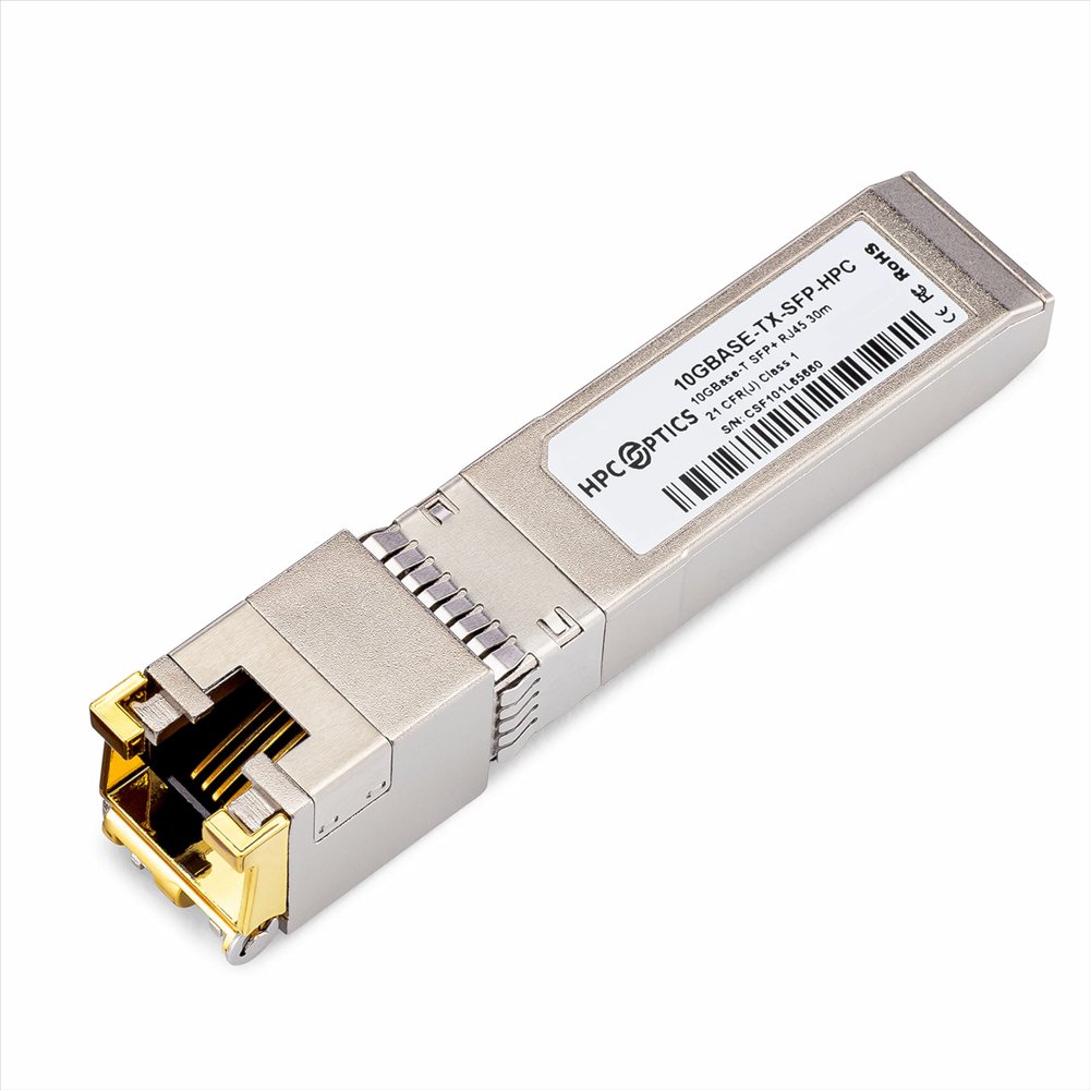 HPC Optics Compatible with Ubiquiti UACC-CM-RJ45-MG 2.5/5/10GBASE-T Copper SFP+ Transceiver | 10Gbps TX RJ-45 30m UACC-CM-RJ45-MG-HPC