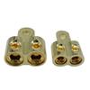 0/4 Gauge Screw Wire Butt Ring Terminal Connectors Car Audio Wire Power (0GA,Golden) view 3