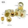 0/4 Gauge Screw Wire Butt Ring Terminal Connectors Car Audio Wire Power (0GA,Golden) view 4