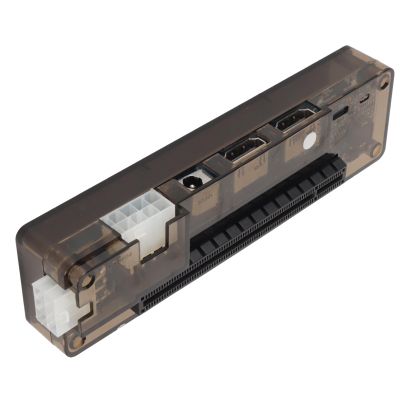 Gavigain 6-Pin External Discrete Graphics Card Dock 8-Interface Output PCI E3.0 Laptop External Graphics Card Dock Transparent Graphics Card Dock Box with Dual TD Compatible Switches