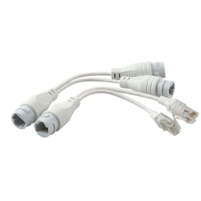 ZEZEFUFU 2PCS 1 to 2 Adapter Network Splitter, RJ45 1 to 2 LAN Ethernet Socket Connector Adapter for Routers, Computers