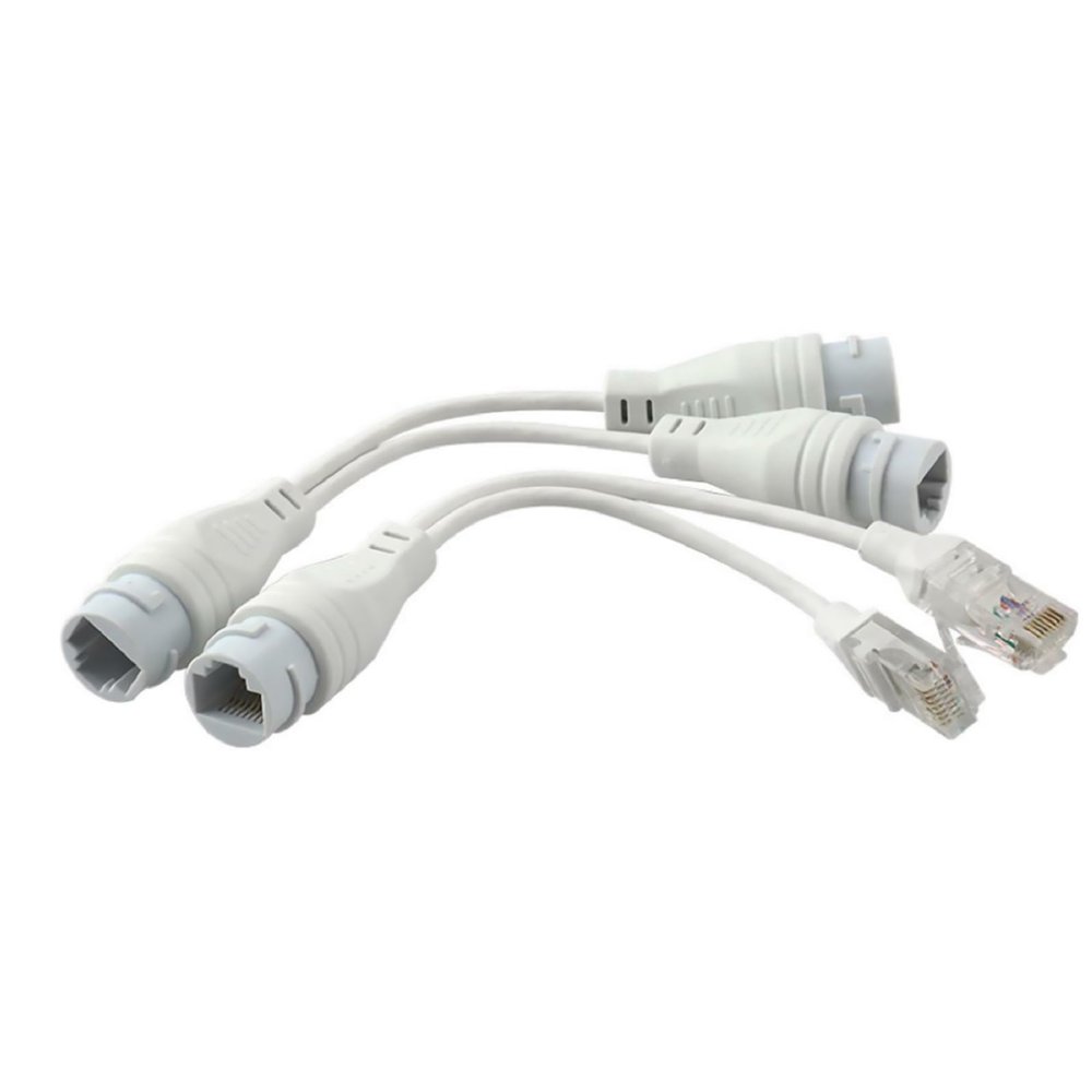 ZEZEFUFU 2PCS 1 to 2 Adapter Network Splitter, RJ45 1 to 2 LAN Ethernet Socket Connector Adapter for Routers, Computers