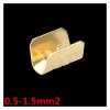 CLENEA 100pcs/lot 454T U-Shaped Terminal Tab Cold Inserts Connectors Terminal Connector Cable Wire Cable Lug 0.5-1.5mm2 view 2