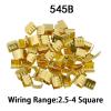 100Pcs 454 0.5-6.0mm2 U-Shaped Copper Wire Crimps Terminal Cold Pressing Connectors Cable Lug for Wire Tab Terminal (Color : 545B) view 2