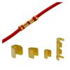 100Pcs 454 0.5-6.0mm2 U-Shaped Copper Wire Crimps Terminal Cold Pressing Connectors Cable Lug for Wire Tab Terminal (Color : 545B) view 3