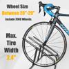 CyclingDeal Bicycle Floor Parking Rack Stand - for Mountain MTB Road Bike - Indoor Home Garage Storage - Adjustable 4 Bikes view 3