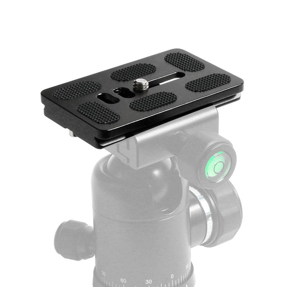 GOWENIC Universal Quick Release Plate, SLR Camera Tripod Quick Setup Plate, 1/4 Hand Screw, Non Slip Hex Screws, Rubber Pads, Aluminium Alloy, Photography Accessory