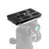 GOWENIC Universal Quick Release Plate, SLR Camera Tripod Quick Setup Plate, 1/4 Hand Screw, Non Slip Hex Screws, Rubber Pads, Aluminium Alloy, Photography Accessory view 1