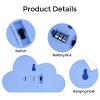 clothmile 3 PCS LED Night Light LED Blue Clound Night Light Can Be Hung on The Wall Kids Room Light, Suitable for Birthday Party Holiday Decoration Baby Room Nursery Decoration view 3