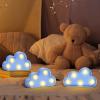 clothmile 3 PCS LED Night Light LED Blue Clound Night Light Can Be Hung on The Wall Kids Room Light, Suitable for Birthday Party Holiday Decoration Baby Room Nursery Decoration view 4