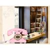 Telephone Retro Vintage Antique American Wired Home Fixed Landline Telephone Black Pink Fixed Telephone view 4