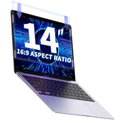 Halloive Laptop Anti Blue Light 14 Inch, Removable 16:9 Aspect Blue Light Blocking Screen for 14 Inch Laptop, Anti Glare Blue Light Slide Mount Tabs Cover for blue light screen protector 14 in