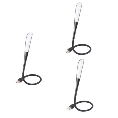 DOITOOL 3pcs Led Night Light Touch Control Lamp Usb Bedroom Lamp Eco-friendly Led Lights Night for Laptop Notebook