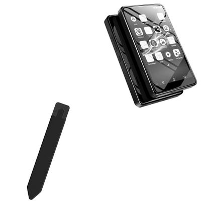 BoxWave Stylus Pouch Compatible with PECSU P5 - Stylus PortaPouch, Pen Stylii Holder Carrier Portable Self-Adhesive - Jet Black