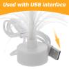Mini Christmas Tree USB Power -Colour Desk Glowing Fiber Optic LED Christmas Tree Glowing Lights Xmas with Top Star Light Holiday Decoration view 3