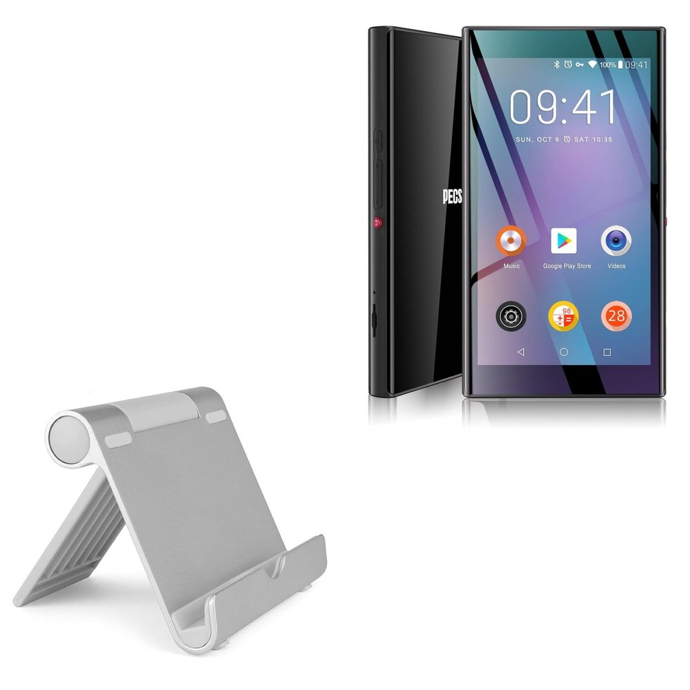 BoxWave Stand and Mount Compatible with PECSU G5 - VersaView Aluminum Stand, Portable, Multi Angle Viewing Sturdy