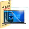 (2-Pack) 15.6" Laptop Screen Protector Tempered Glass for 15.6 HP/Dell/ASUS/Sony/Samsung/Lenovo/Acer/MSI/LG and All Other Brands 15.6" 16:9 Laptop, 9H Hardness, Anti Fingerprint, No Bubble, HD view 1