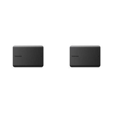 Toshiba Canvio Basics 4TB Portable External Hard Drive USB 3.0, Black - HDTB540XK3CA & Canvio Basics 2TB Portable External Hard Drive USB 3.0, Black - HDTB520XK3AA