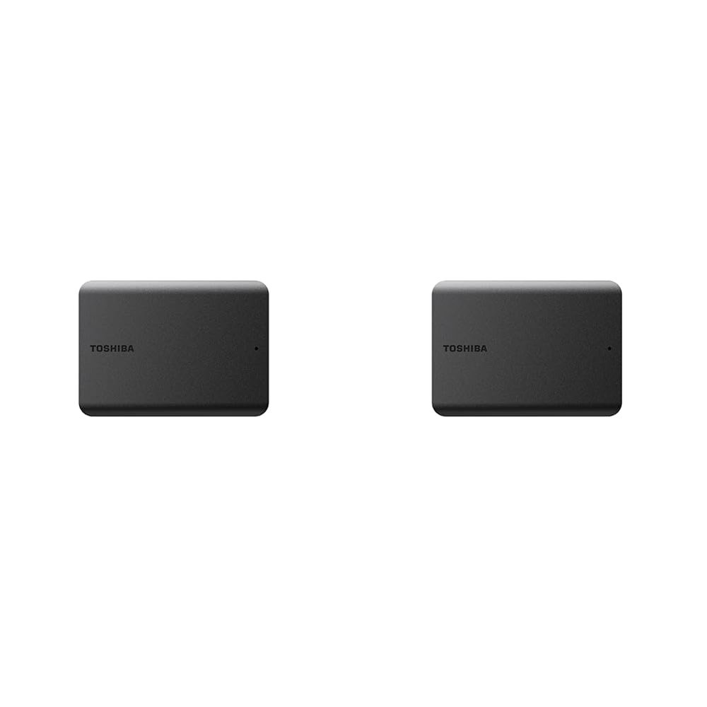 Toshiba Canvio Basics 4TB Portable External Hard Drive USB 3.0, Black - HDTB540XK3CA & Canvio Basics 2TB Portable External Hard Drive USB 3.0, Black - HDTB520XK3AA
