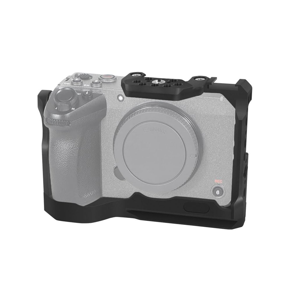 NovelGoal Aluminum Mounted Cage with Top Expansion Plate Quick Release Protective Frame Compatible with Sony FX30/FX3 SLR Cameras