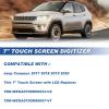7" uconnect Touch Screen Digitizer LCD Monitor Radio Navigation Compatible with Jeep Compass 2017 2018 2019 2020 Radio Navigation Replace # TDO-WXGA0700K00033-V2 TDO-WXGA0700K00057-V1 view 2