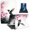 Case for 6" All-New Kindle 11th Generation 2022 Release (NOT FIT Paperwhite/Oasis) PU Leather 360 Degree Rotating Swivel Stand Smart Cover with Auto Wake/Sleep for Kindle 11th Gen 2022,Art Hummingbird view 1