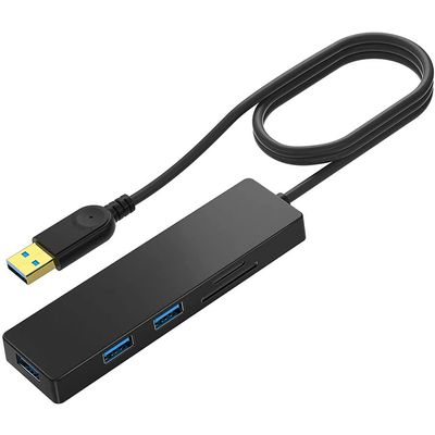 USB HUB 4 Port USB 2.0 Port PC Tablet Portable OTG Aluminum USB Splitter Cable Accessories