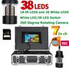 7 Inch DVR Recorder Underwater Fishing Video Camera Fish Finder IP68 Waterproof 38 LEDs 360 Degree Rotating Camera,100m (50m) view 2
