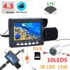 1000TVL Fish Finder Underwater Fishing Camera 4.3 inch DVR Recorder Monitor LED 175 Degrees Camera for Fishing,15m (15m) view 2