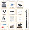 1200TVL Fish Finder Underwater Fishing Camera 4.3 inch Monitor 10PCS LED 195 Degrees Sea Wheel Camera for Fishing view 2