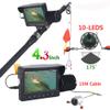 1000TVL Fish Finder Underwater Fishing Camera 4.3 inch Monitor 10PCS LED 175 Degrees Camera for Fishing,15m (30m) view 2