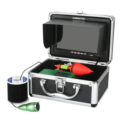 1000tvl Underwater Fishing Video Camera Kit 6 PCS Infrared Lamp Lights with7 Inch Color Monitor,10m (15m)