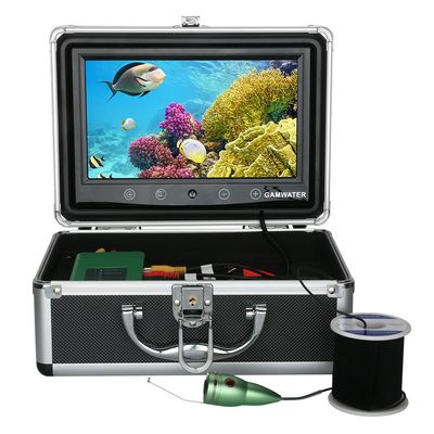 1000tvl Underwater Fishing Video Camera Kit 6 PCS White LED Lights with 9" Inch Color Monitor,15m (30m)