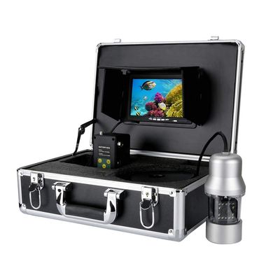 7" TFT DVR Recorder Underwater Video Fishing Camera System 0-360 Degree View, Remote Control, 14x White Lights,20m (50m)