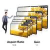 6 Size Project Screen Portable 120in HD Projector Screen 16:9 Projection Screen Foldable Thick Durable for Outdoor Home Theater (Size : 120 inch) (72 inch) view 2